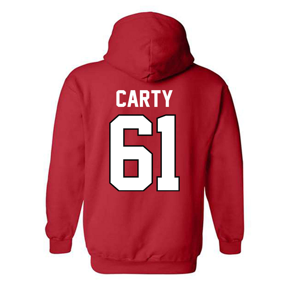 Texas Tech - NCAA Football : Connor Carty - Classic Shersey Hooded Sweatshirt-1