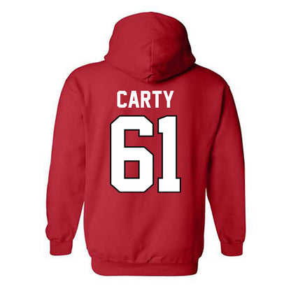 Texas Tech - NCAA Football : Connor Carty - Classic Shersey Hooded Sweatshirt-1