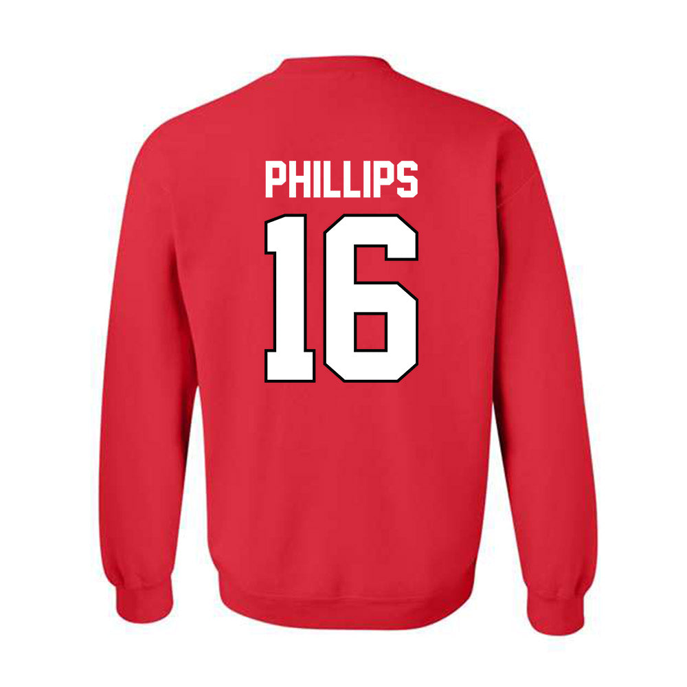 Texas Tech - NCAA Football : Holden Phillips - Classic Shersey Crewneck Sweatshirt-1