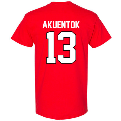 Texas Tech - NCAA Men's Basketball : Marial Akuentok - Classic Shersey T-Shirt-1