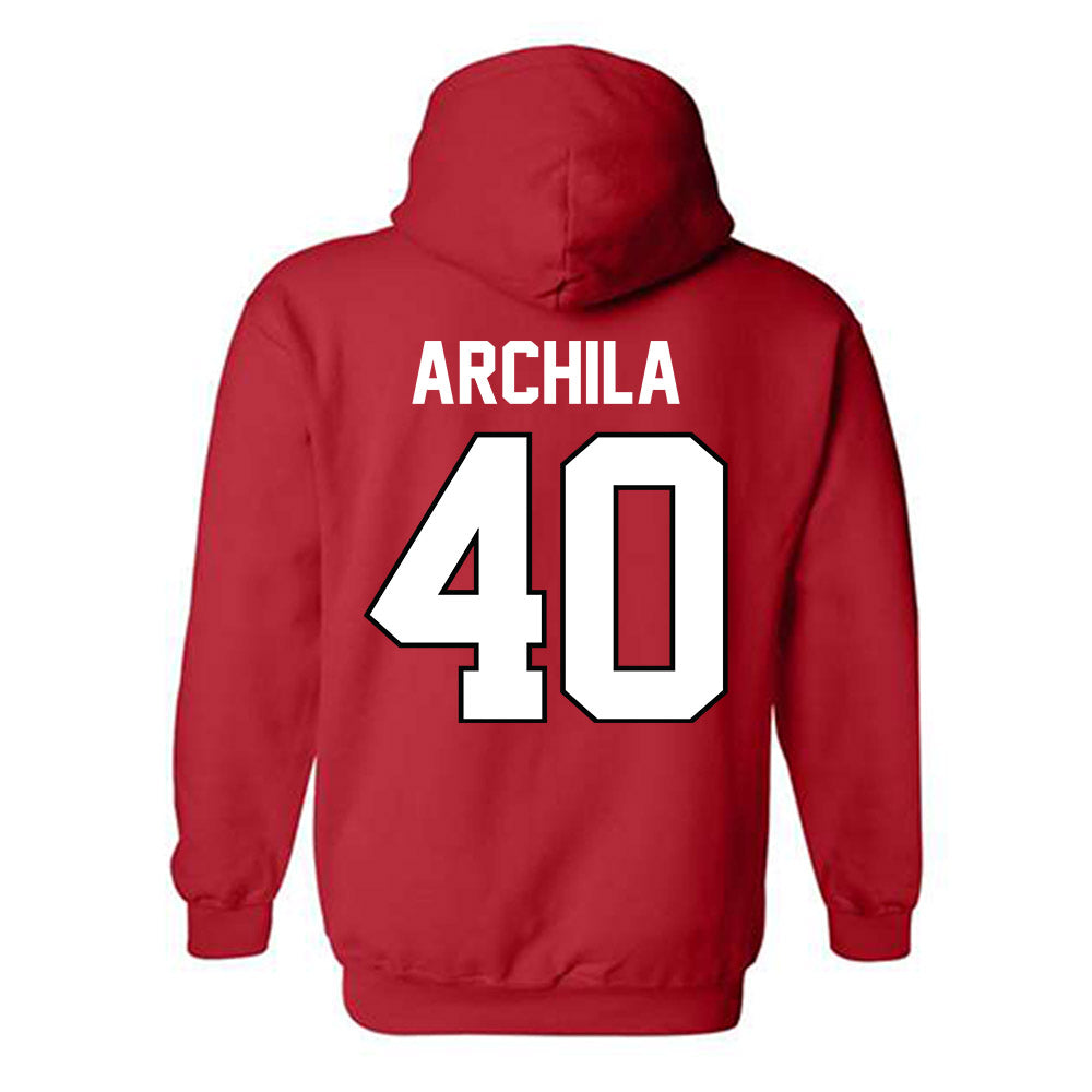 Texas Tech - NCAA Baseball : Dominic Archila - Classic Shersey Hooded Sweatshirt-1