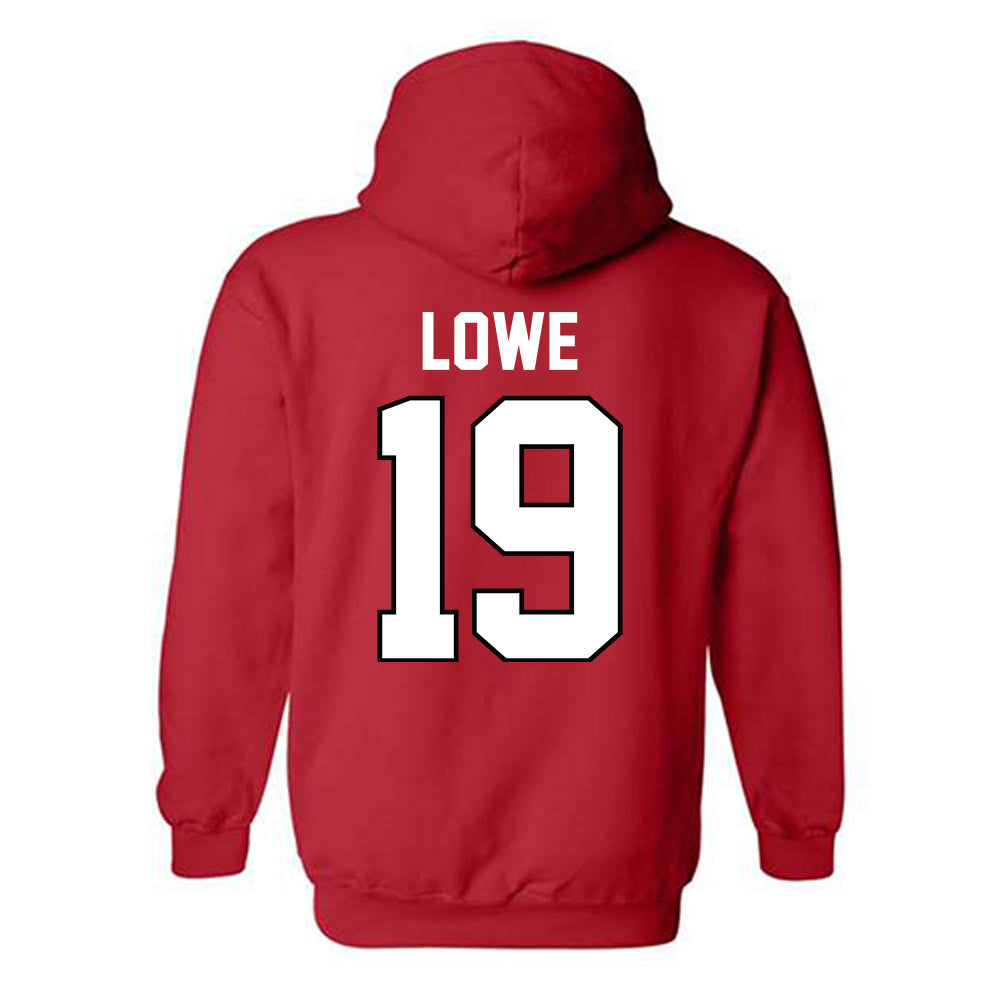 Texas Tech - NCAA Baseball : Jonny Lowe - Classic Shersey Hooded Sweatshirt-1