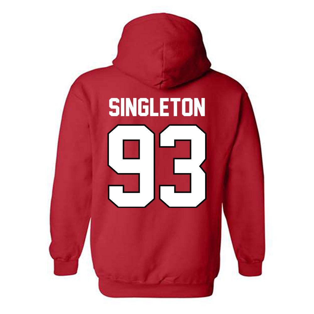 Texas Tech - NCAA Football : Dylan Singleton - Classic Shersey Hooded Sweatshirt-1