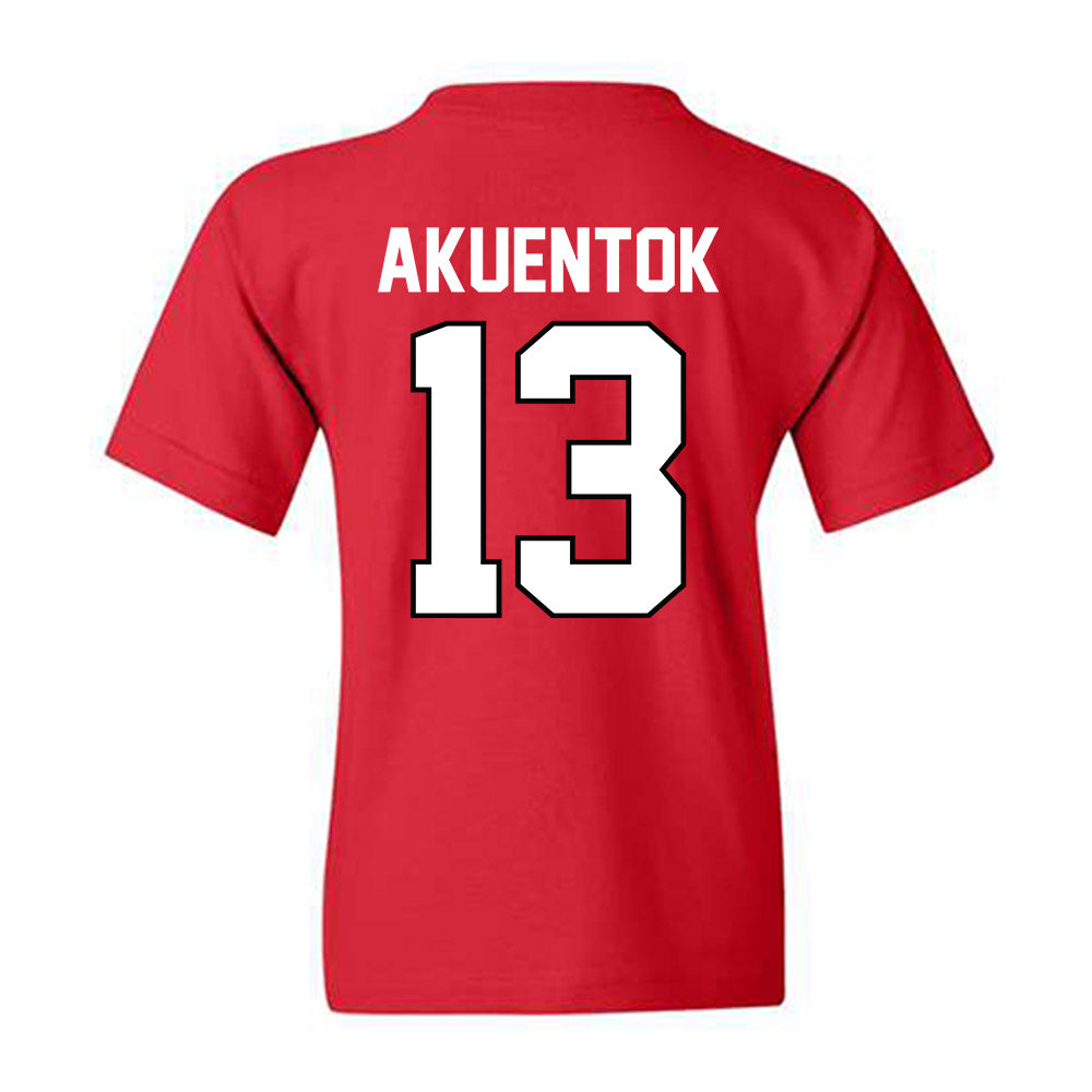 Texas Tech - NCAA Men's Basketball : Marial Akuentok - Classic Shersey Youth T-Shirt-1