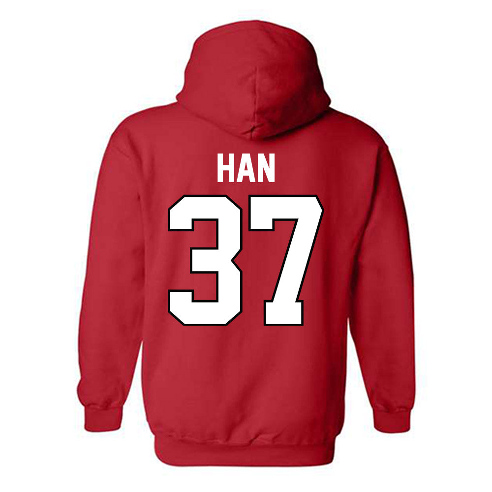 Texas Tech - NCAA Baseball : Heeryun Han - Classic Shersey Hooded Sweatshirt-1