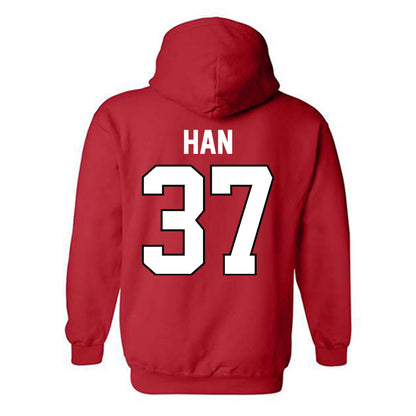 Texas Tech - NCAA Baseball : Heeryun Han - Classic Shersey Hooded Sweatshirt-1