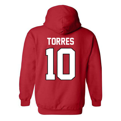 Texas Tech - NCAA Women's Soccer : Emma Torres - Classic Shersey Hooded Sweatshirt-1