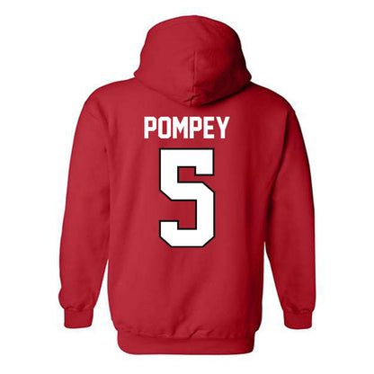 Texas Tech - NCAA Baseball : Timothy Pompey - Classic Shersey Hooded Sweatshirt-1