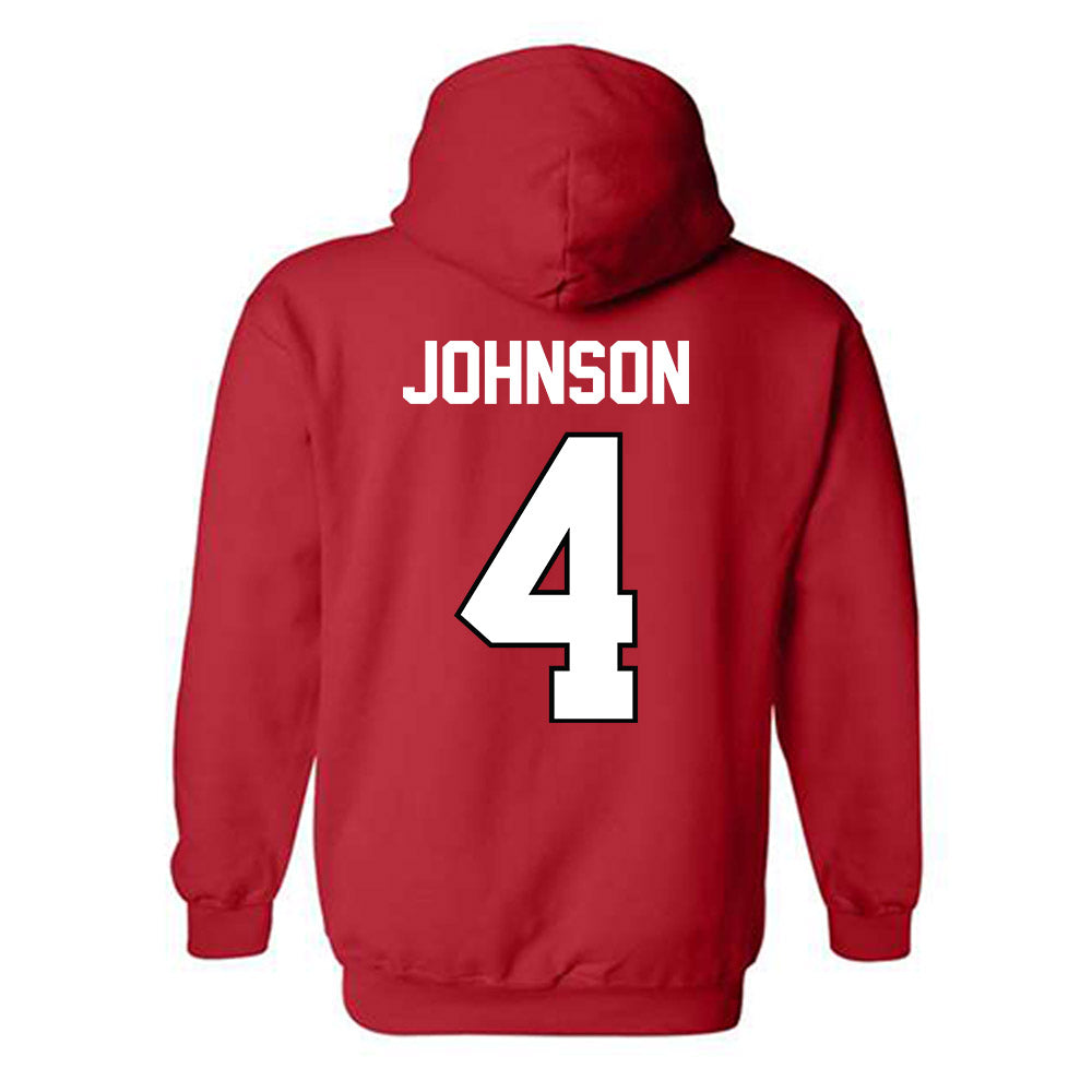 Texas Tech - NCAA Baseball : Kendyl Johnson - Classic Shersey Hooded Sweatshirt-1