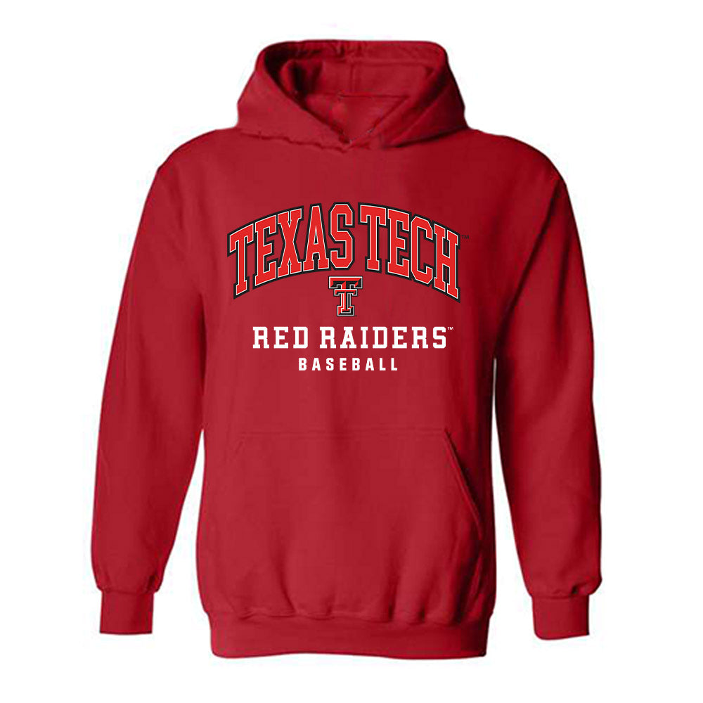 Texas Tech - NCAA Baseball : Logan Addison - Classic Shersey Hooded Sweatshirt-0