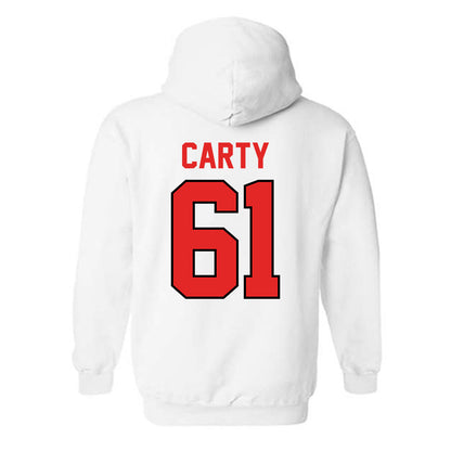Texas Tech - NCAA Football : Connor Carty - Classic Shersey Hooded Sweatshirt-1