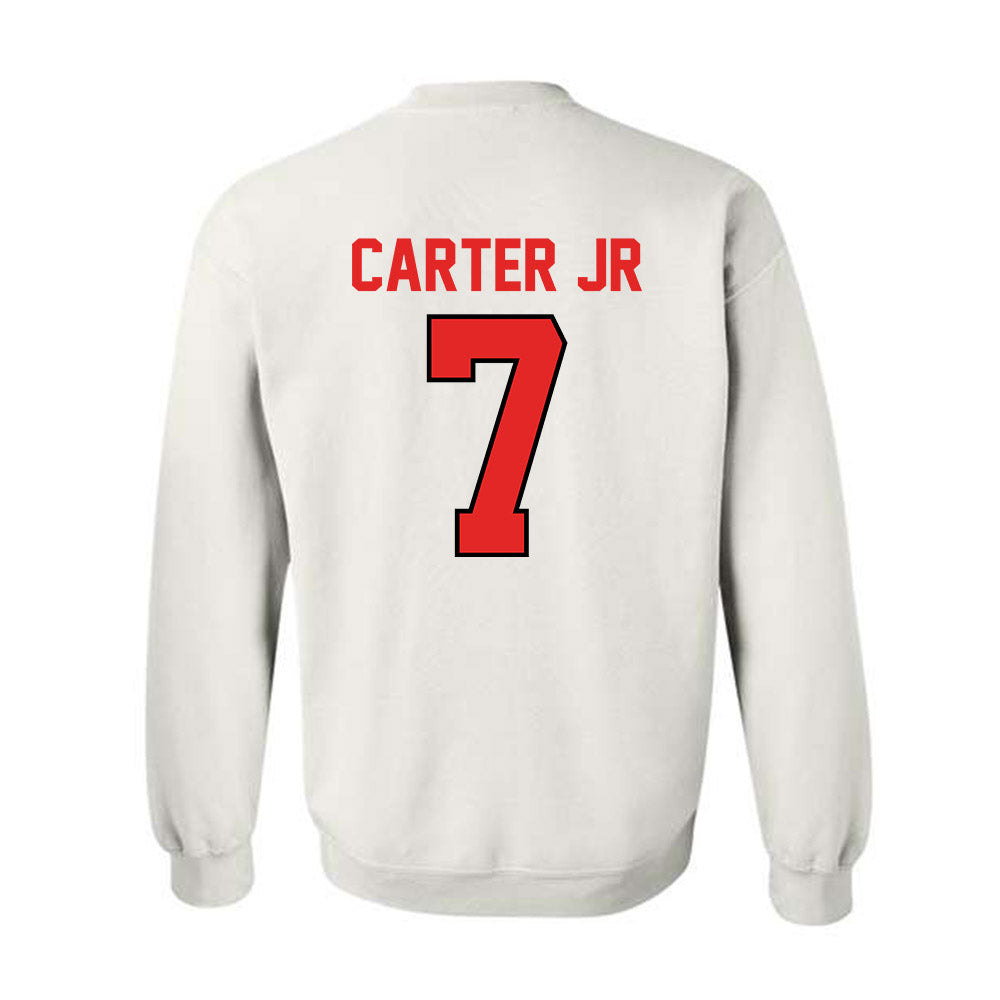 Texas Tech - NCAA Football : Terrance Carter Jr - Classic Shersey Crewneck Sweatshirt-1