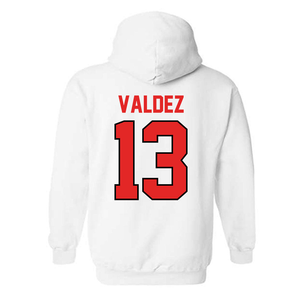 Texas Tech - NCAA Softball : Victoria Valdez - Classic Shersey Hooded Sweatshirt-1