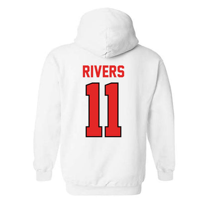 Texas Tech - NCAA Baseball : Davis Rivers - Classic Shersey Hooded Sweatshirt-1