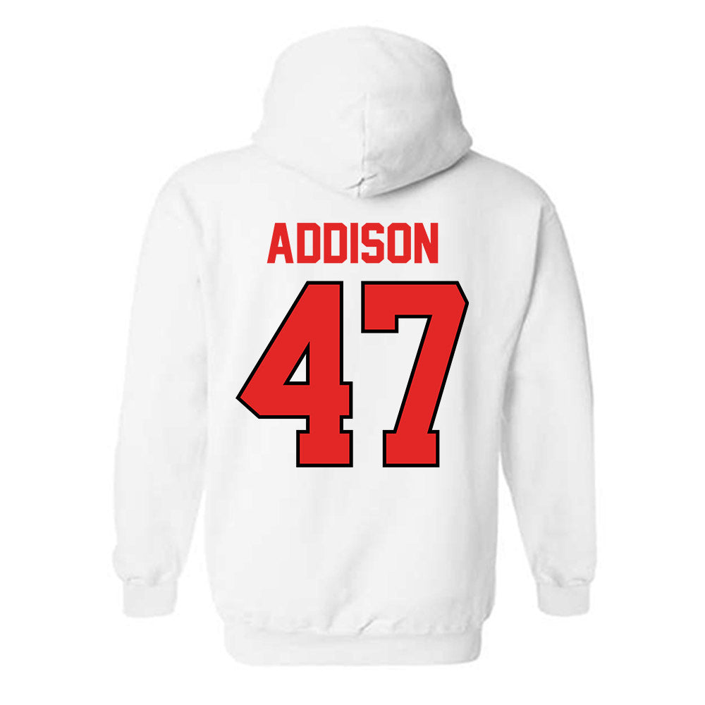 Texas Tech - NCAA Baseball : Logan Addison - Classic Shersey Hooded Sweatshirt-1