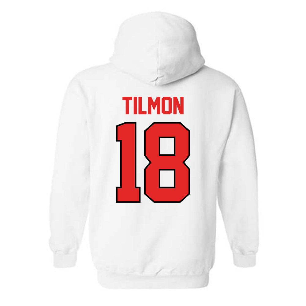 Texas Tech - NCAA Football : Terrell Tilmon - Classic Shersey Hooded Sweatshirt-1