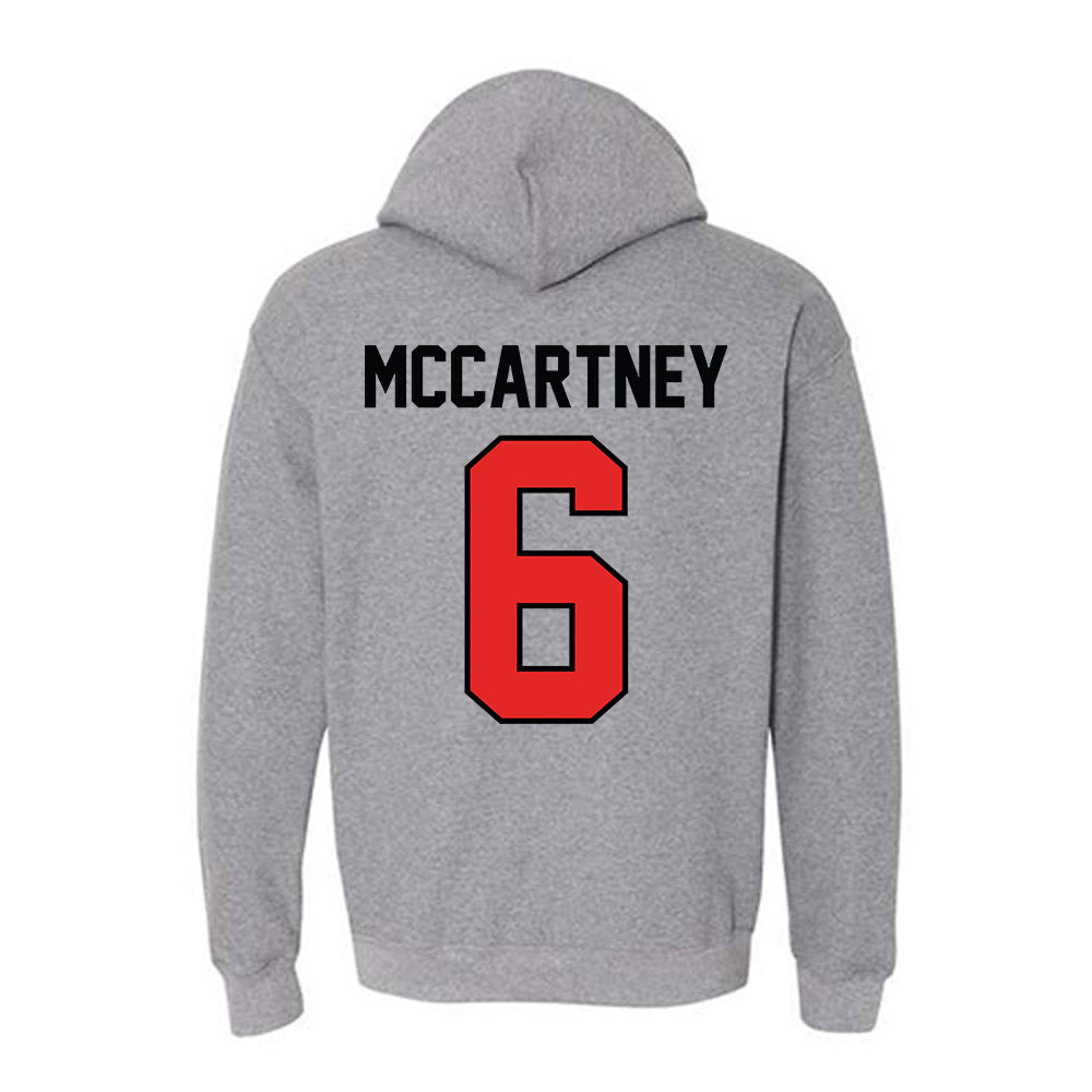 Texas Tech - NCAA Women's Soccer : Emilie McCartney - Classic Shersey Hooded Sweatshirt-1