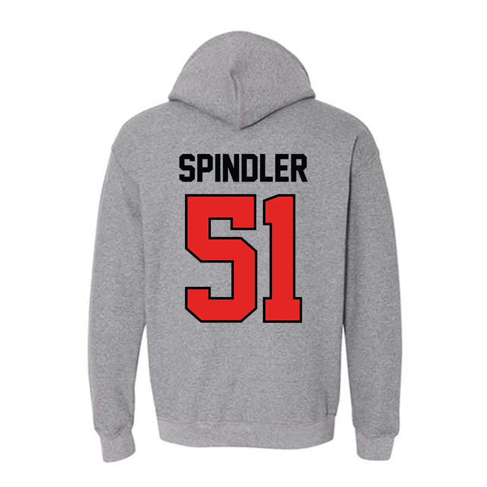Texas Tech - NCAA Baseball : Jake Spindler - Classic Shersey Hooded Sweatshirt-1