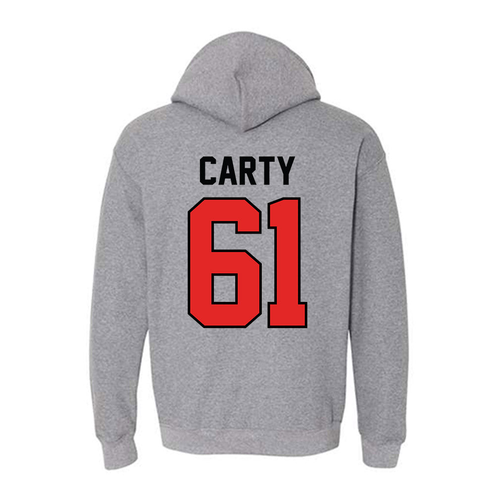 Texas Tech - NCAA Football : Connor Carty - Classic Shersey Hooded Sweatshirt-1