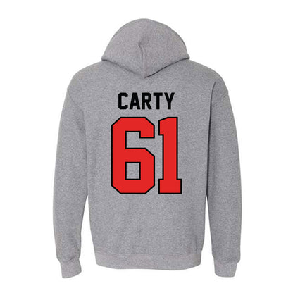 Texas Tech - NCAA Football : Connor Carty - Classic Shersey Hooded Sweatshirt-1