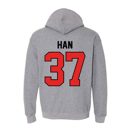 Texas Tech - NCAA Baseball : Heeryun Han - Classic Shersey Hooded Sweatshirt-1
