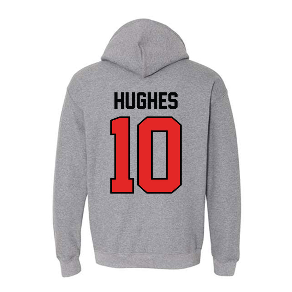 Texas Tech - NCAA Baseball : Logan Hughes - Classic Shersey Hooded Sweatshirt-1