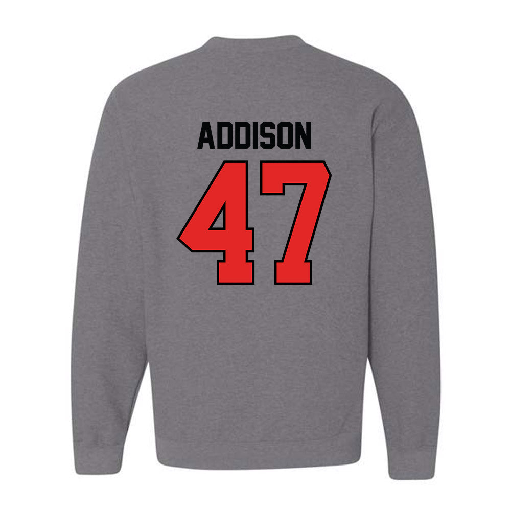 Texas Tech - NCAA Baseball : Logan Addison - Classic Shersey Crewneck Sweatshirt-1