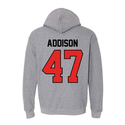 Texas Tech - NCAA Baseball : Logan Addison - Classic Shersey Hooded Sweatshirt-1