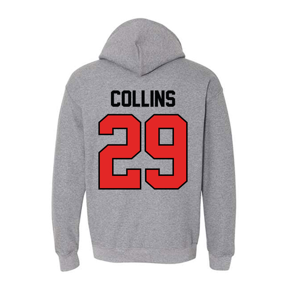 Texas Tech - NCAA Football : Chief Collins - Classic Shersey Hooded Sweatshirt-1