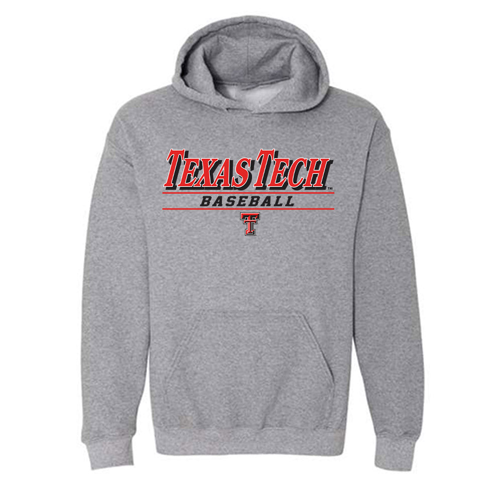 Texas Tech - NCAA Baseball : Logan Addison - Classic Shersey Hooded Sweatshirt-0