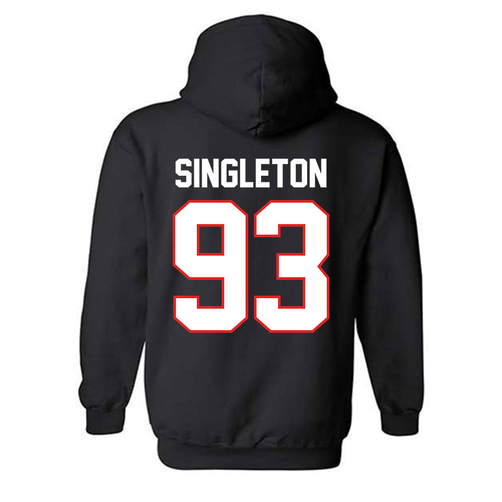 Texas Tech - NCAA Football : Dylan Singleton - Classic Shersey Hooded Sweatshirt-1