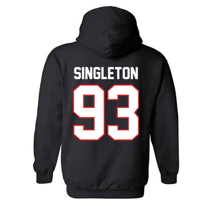 Texas Tech - NCAA Football : Dylan Singleton - Classic Shersey Hooded Sweatshirt-1