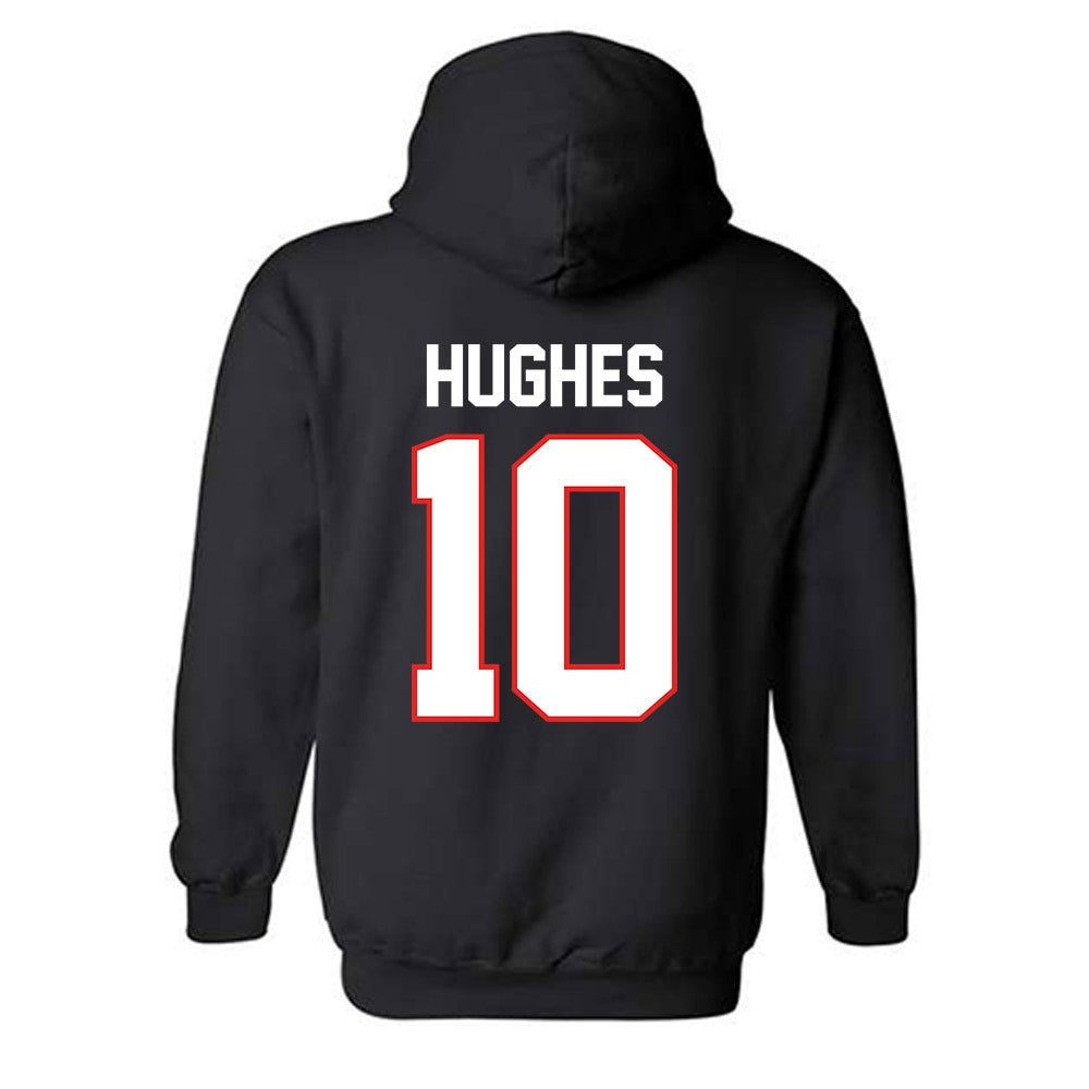 Texas Tech - NCAA Baseball : Logan Hughes - Classic Shersey Hooded Sweatshirt-1