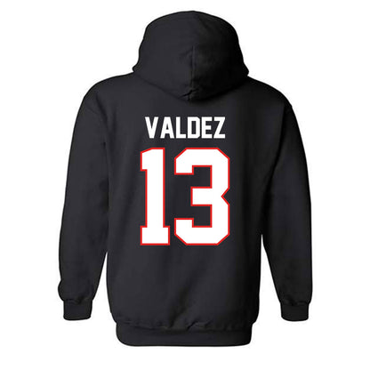 Texas Tech - NCAA Softball : Victoria Valdez - Classic Shersey Hooded Sweatshirt-1