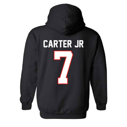 Texas Tech - NCAA Football : Terrance Carter Jr - Classic Shersey Hooded Sweatshirt-1