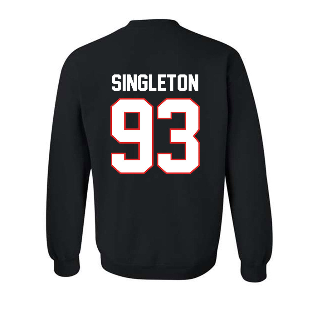 Texas Tech - NCAA Football : Dylan Singleton - Classic Shersey Crewneck Sweatshirt-1