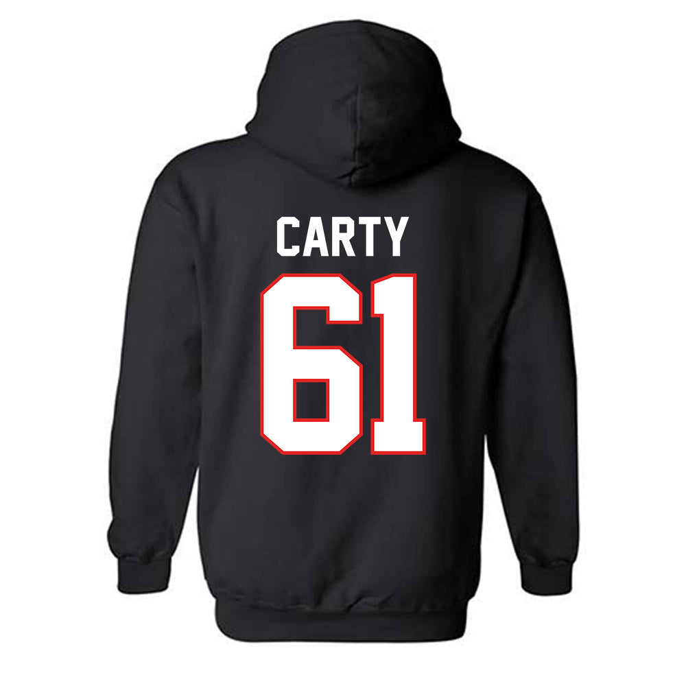 Texas Tech - NCAA Football : Connor Carty - Classic Shersey Hooded Sweatshirt-1