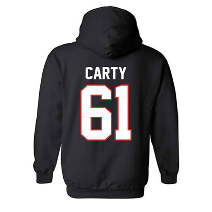 Texas Tech - NCAA Football : Connor Carty - Classic Shersey Hooded Sweatshirt-1