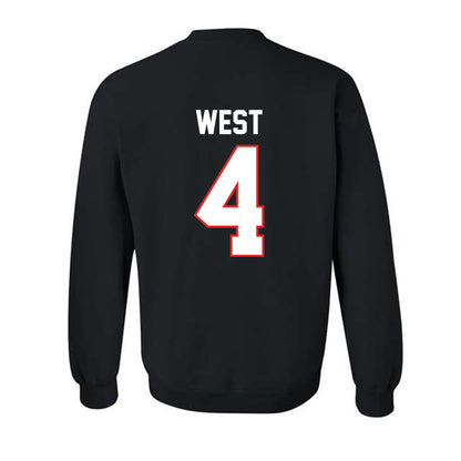 Texas Tech - NCAA Football : Tyrone West - Classic Shersey Crewneck Sweatshirt-1