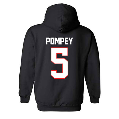 Texas Tech - NCAA Baseball : Timothy Pompey - Classic Shersey Hooded Sweatshirt-1