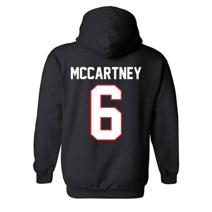 Texas Tech - NCAA Women's Soccer : Emilie McCartney - Classic Shersey Hooded Sweatshirt-1