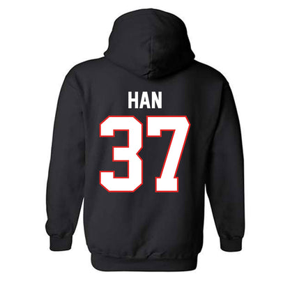 Texas Tech - NCAA Baseball : Heeryun Han - Classic Shersey Hooded Sweatshirt-1
