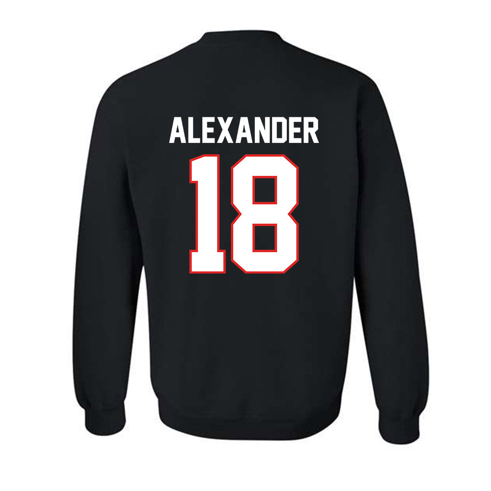 Texas Tech - NCAA Football : Roy Alexander - Classic Shersey Crewneck Sweatshirt-1
