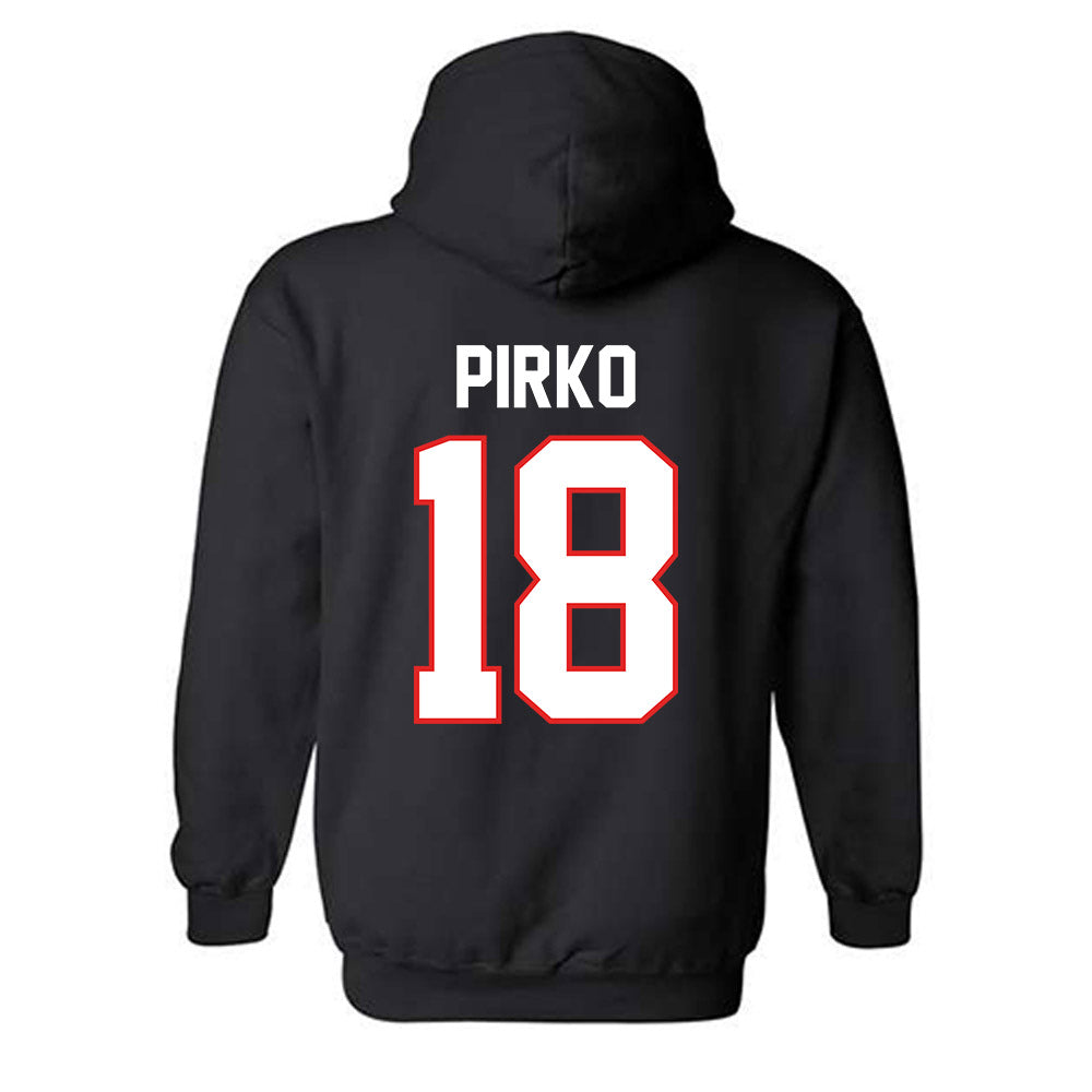 Texas Tech - NCAA Baseball : lukas pirko - Classic Shersey Hooded Sweatshirt-1