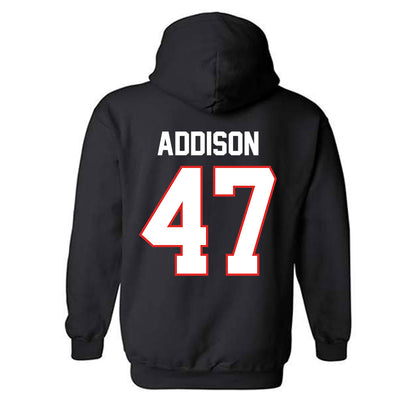 Texas Tech - NCAA Baseball : Logan Addison - Classic Shersey Hooded Sweatshirt-1