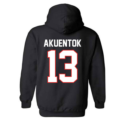Texas Tech - NCAA Men's Basketball : Marial Akuentok - Classic Shersey Hooded Sweatshirt-1