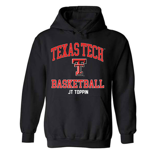 Texas Tech - NCAA Men's Basketball : JT Toppin - Classic Fashion Shersey Hooded Sweatshirt-0