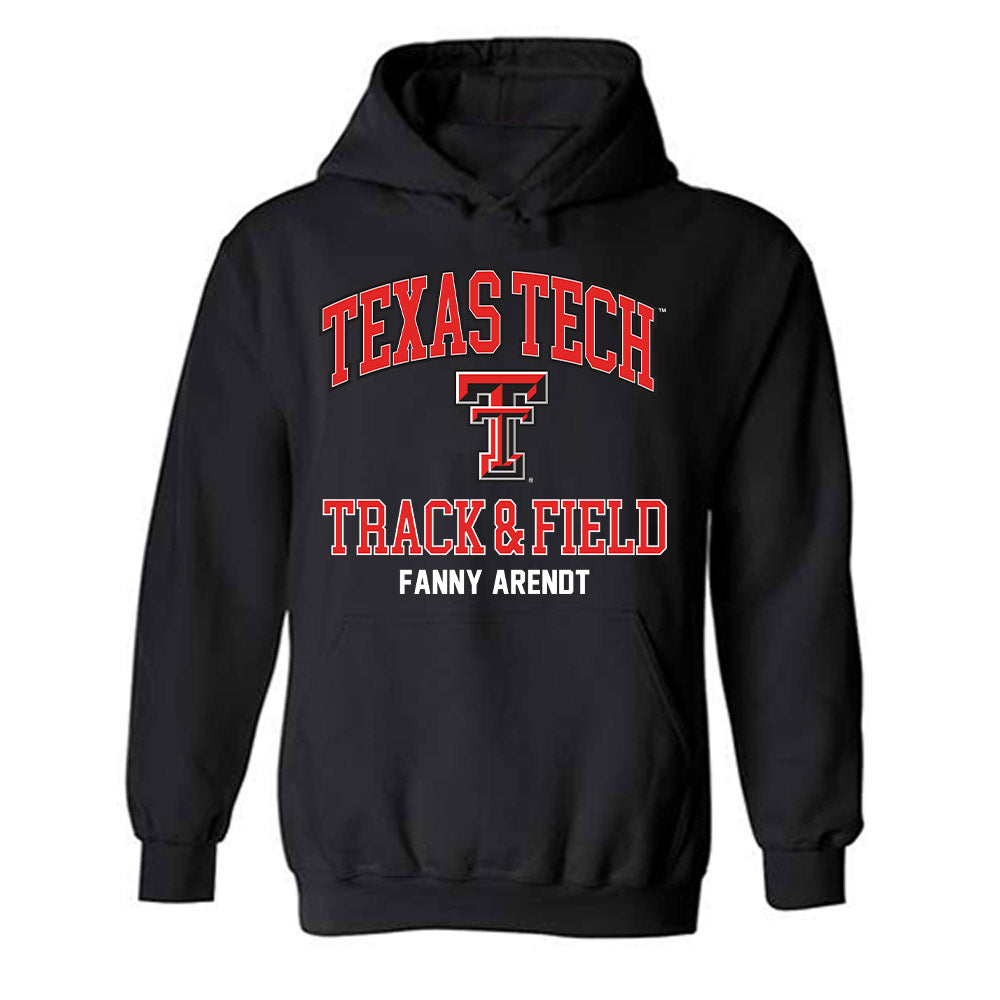 Texas Tech - NCAA Women's Track & Field : Fanny Arendt - Classic Fashion Shersey Hooded Sweatshirt-0