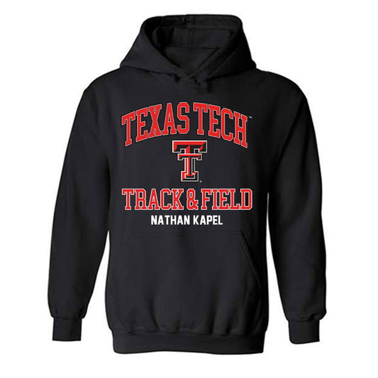 Texas Tech - NCAA Men's Track & Field : Nathan Kapel - Classic Fashion Shersey Hooded Sweatshirt-0