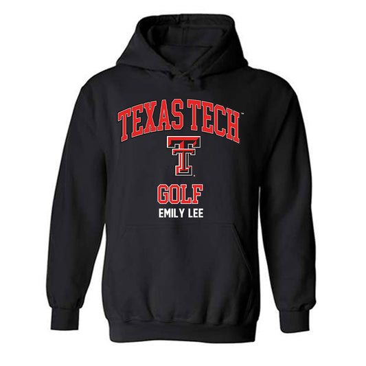 Texas Tech - NCAA Women's Golf : Emily Lee - Classic Fashion Shersey Hooded Sweatshirt-0